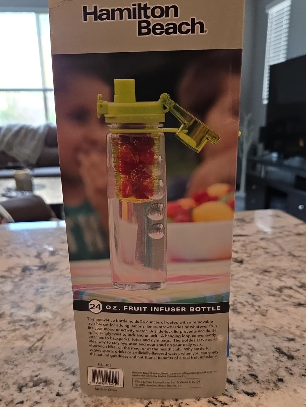 Hamilton Beach 24 oz Fruit Infuser Bottle - Lime Green